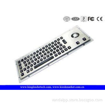 Silver Grey Illuminated Metal Keyboard Dust-Proof With 65 L